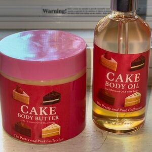Cake Pretty and Pink Collection Body Butter & Oil - Red and Pink